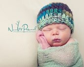 Crochet Hat PATTERN - Simple Beanie With Flower Crochet Pattern - Instant Download PDF 179 - Newborn To Adult - Photography Prop Pattern