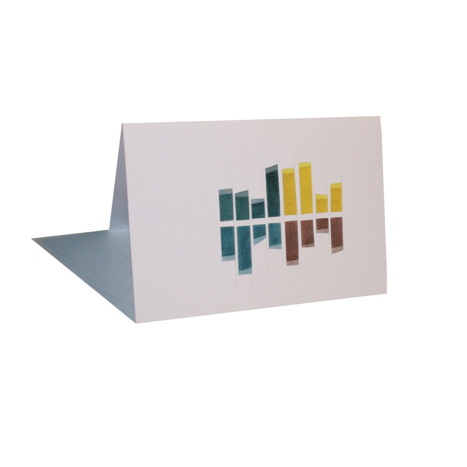 greeting card watercolour painting high quality card stock christmas anniversary birthday card for her for him white envelope included