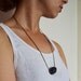 Amethyst Single Stone Necklace, Purple Nugget Stone Necklace, Amethyst Jewelry, February Stone Aquarius
