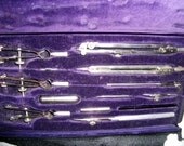 Vintage 13 Piece Set of Dietzgen Drafting Tools plus templates & Everything Pictured 40 USD