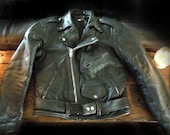 A BAD ASS & Rare 70's Vanson Biker Jacket think Ramones tag sz 38 fits 40/42