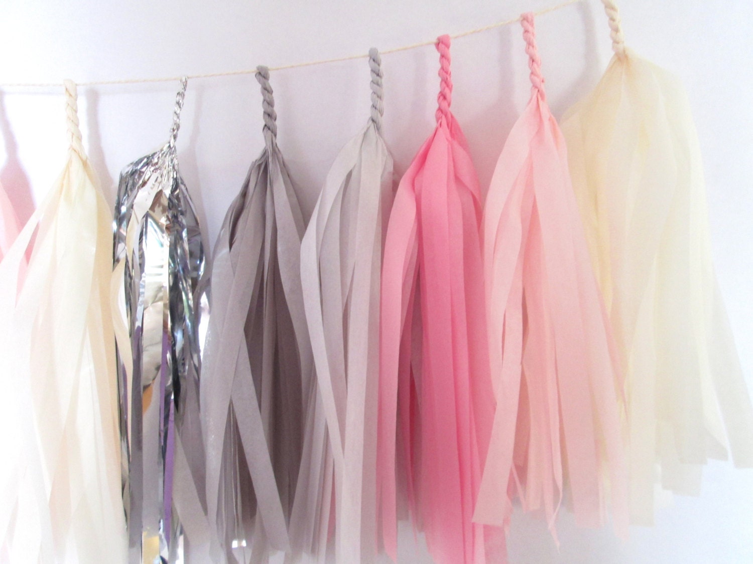 Cherry Blossom Baby Tassel Garland  (Nursery or Baby shower)
