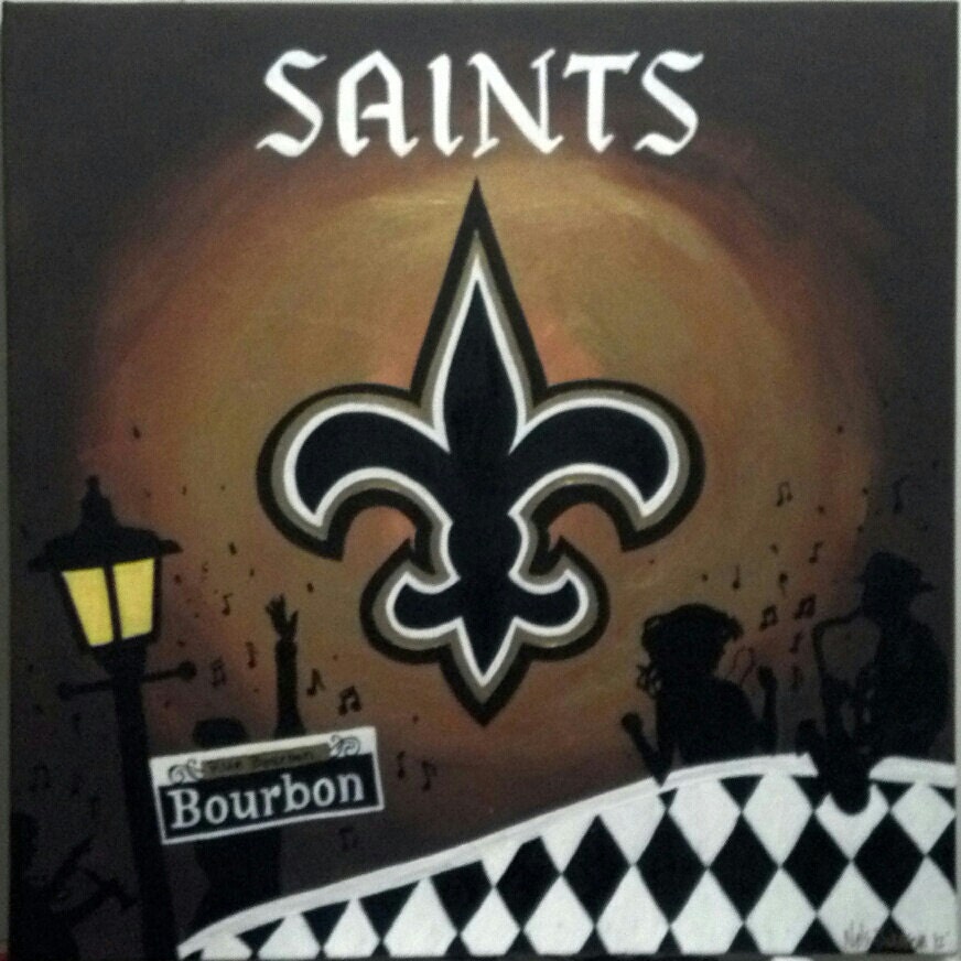 Original New Orleans Saints Painting