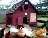 Chicken Coop Plans New England Cranberry Cape Barn Red Poultry Duck PDF - House 6 Hens in Style - Easy Build DIY