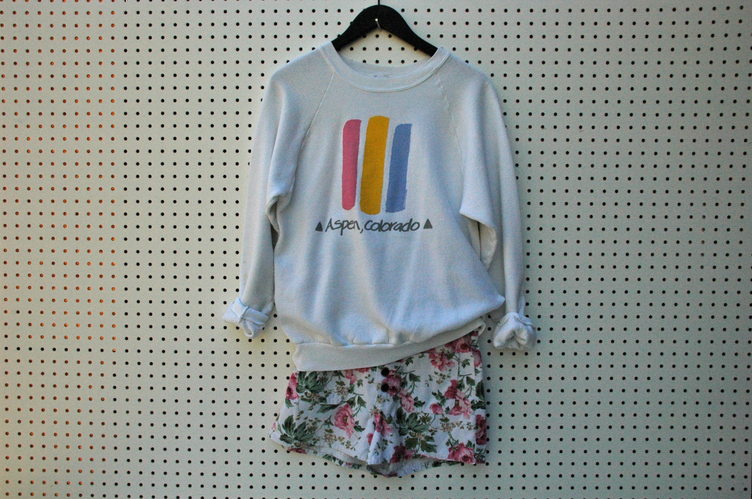 floral / button front / linen / short shorts
