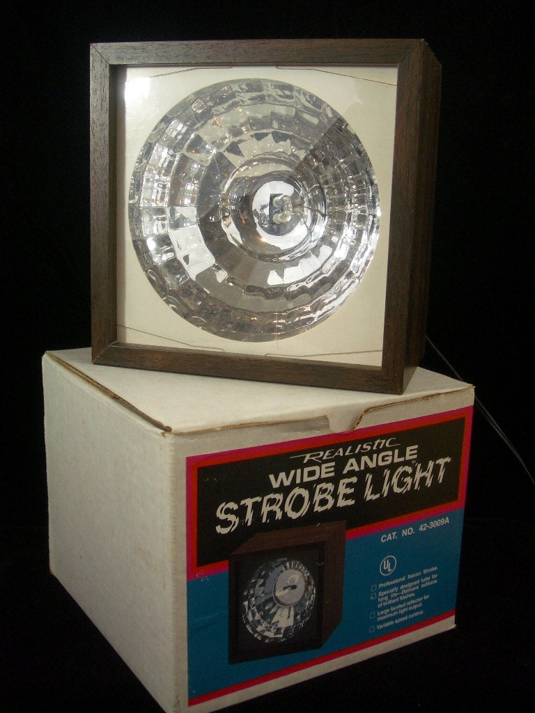 Disco Effect Dance Stage Show Rave Display Vintage Prof Xenon Strobe Light Wide Angle Concert Supply Orig Box