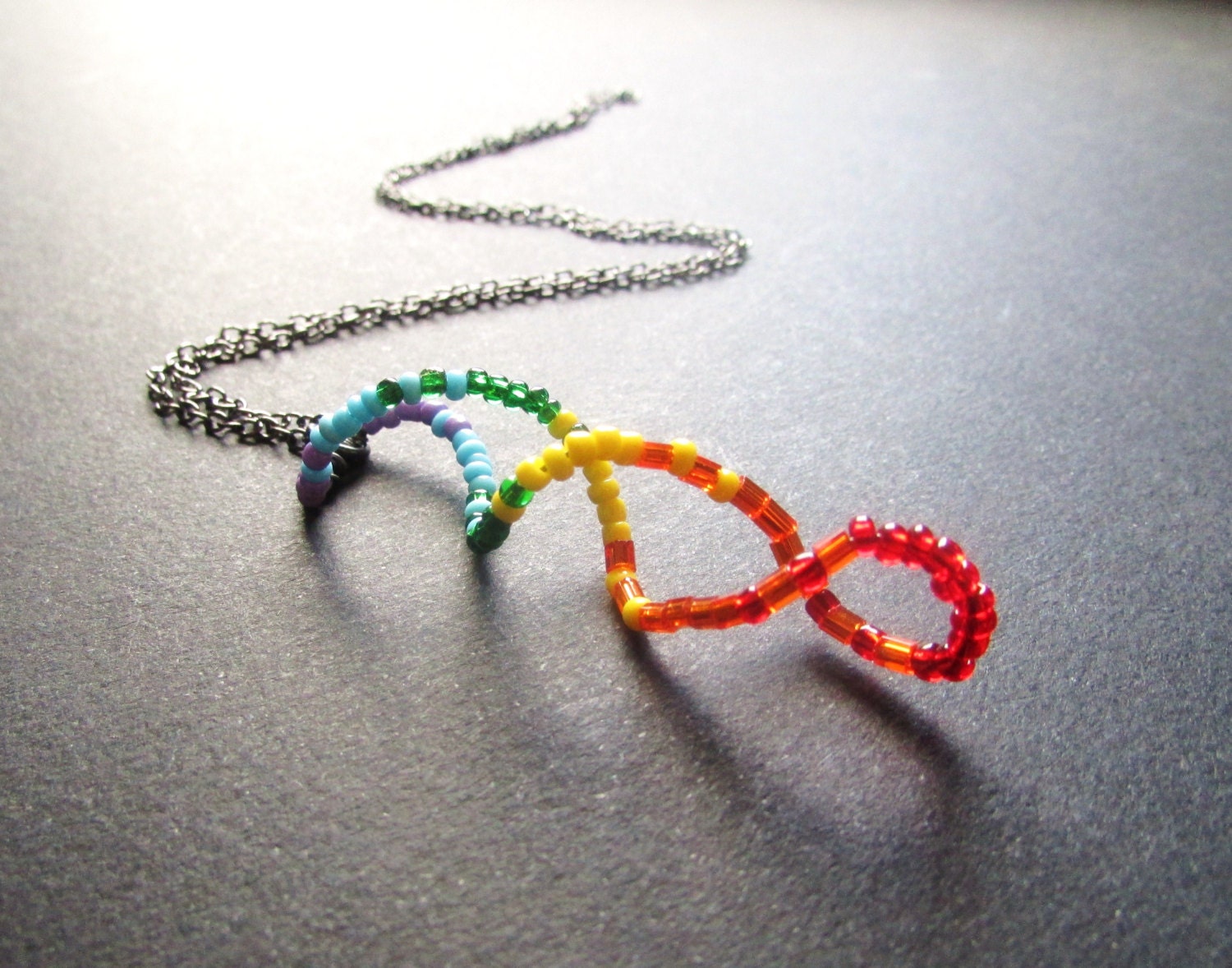 Rainbow DNA Necklace