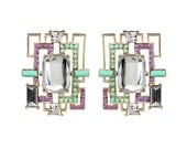 Art Deco Geometric Stud Earrings