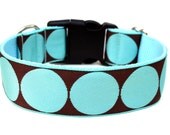 Aqua Dog Collar 1.5" Large Dog Collar