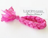Pick-A-Color, Braided Elastic Lace Hair Tie Bracelet