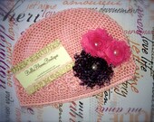 20%OFFORDER.3PieceSet.ShabbyChicHat.CrochetHatWithFlower.flower clip.infant hat.toddler hat.girl hat.flower headband.interchangeable
