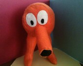 Handmade felt stuffed QBert