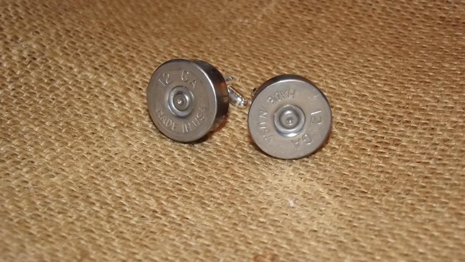 12G Recycled Federal Made in USA Shotgun Shell Hunting Country Redneck wedding cufflinks Groomsmen gift