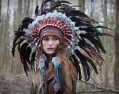 Costume feather headdress