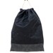 Drawstring backpack bag - black