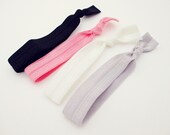 Elastic Hair Ties, Set of 4, Classic Collection