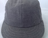 Cotton Micro Houndstooth weave Baseball cap, vintage 1910s  visor, 6 panel crown with cotton sweatband.