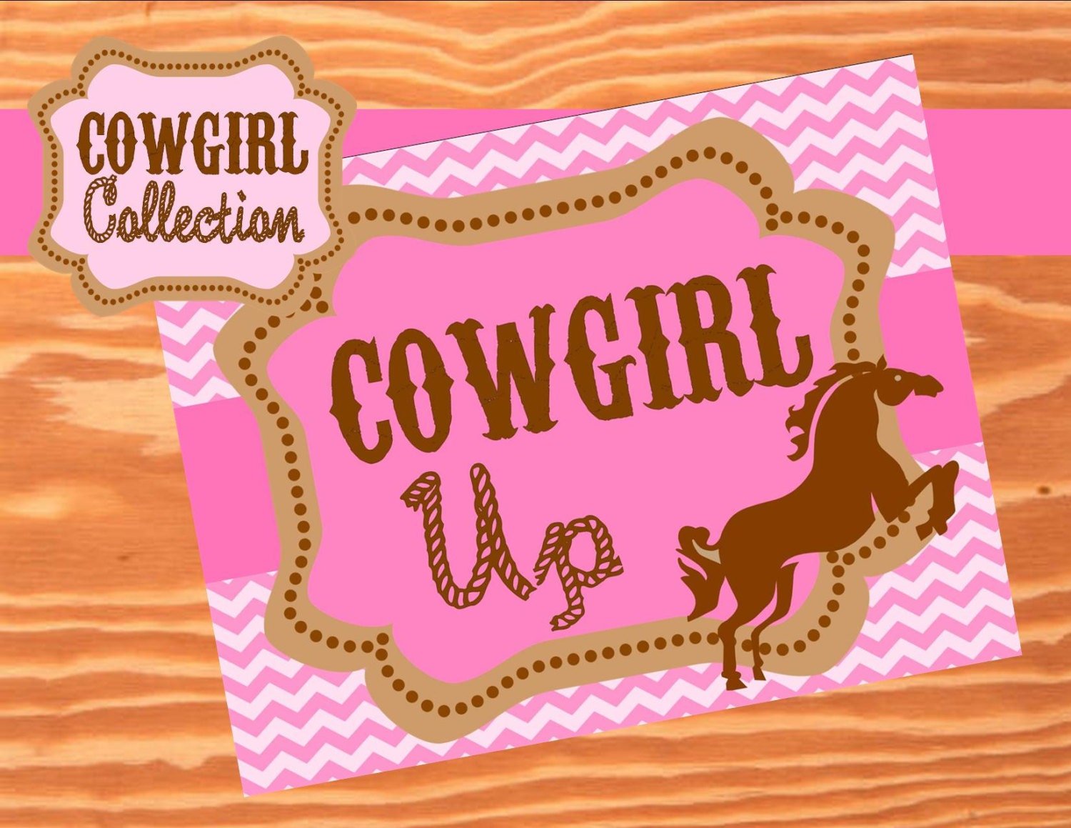 AZ COWGIRL - WELCOME Sign - Girls Birthday Party - Pink Horse Party - Western - Cowboy - Krown Kreations & Celebrations Il_170x135