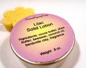 Lilac Solid Lotion, Solid Body Butter, Travel Size, Solid Perfume