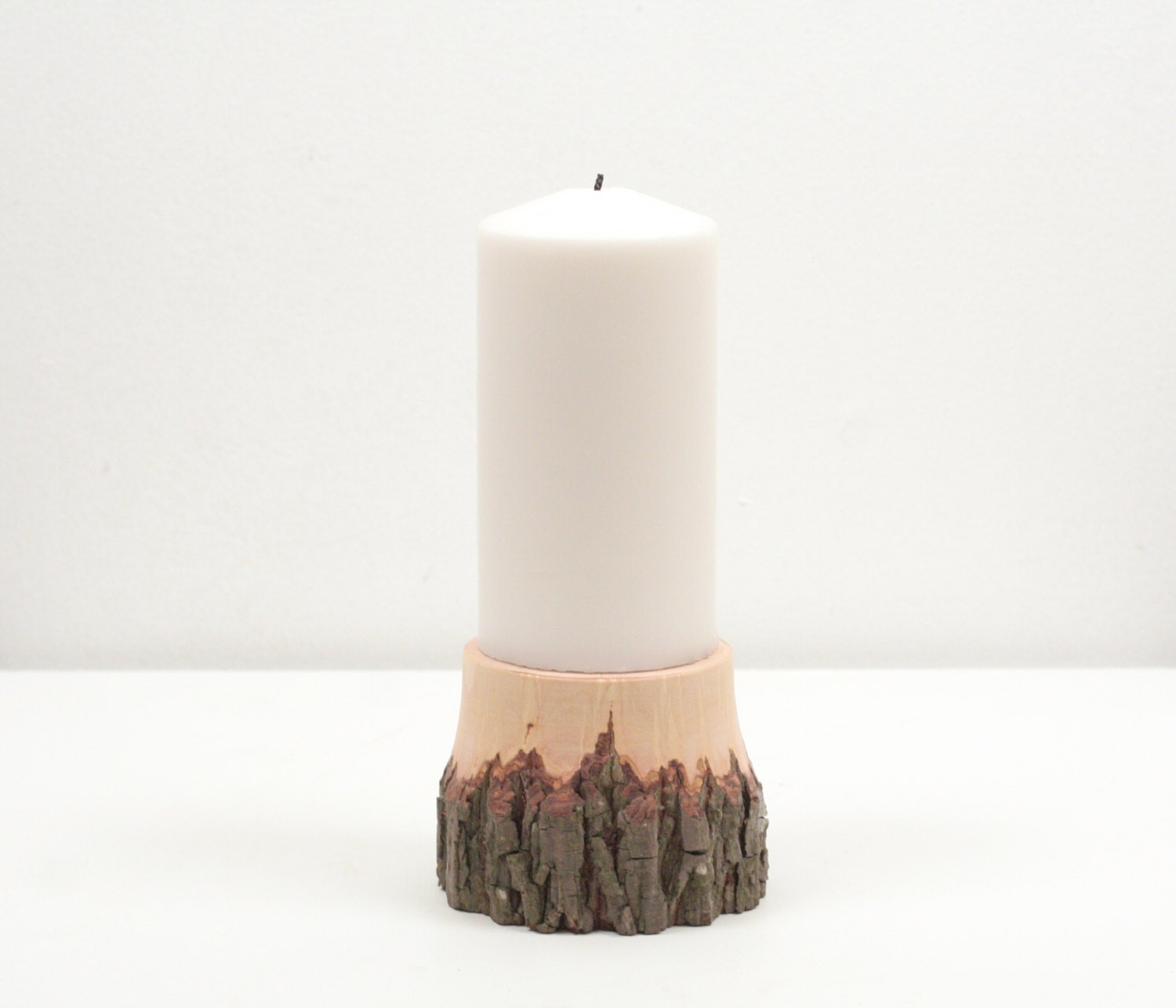 Tree Branch Pillar Candle Holder- Rustic Wood Candle Holder, Pillar Canlde Holder, Wooden Candle Holder, Wedding Centerpiece