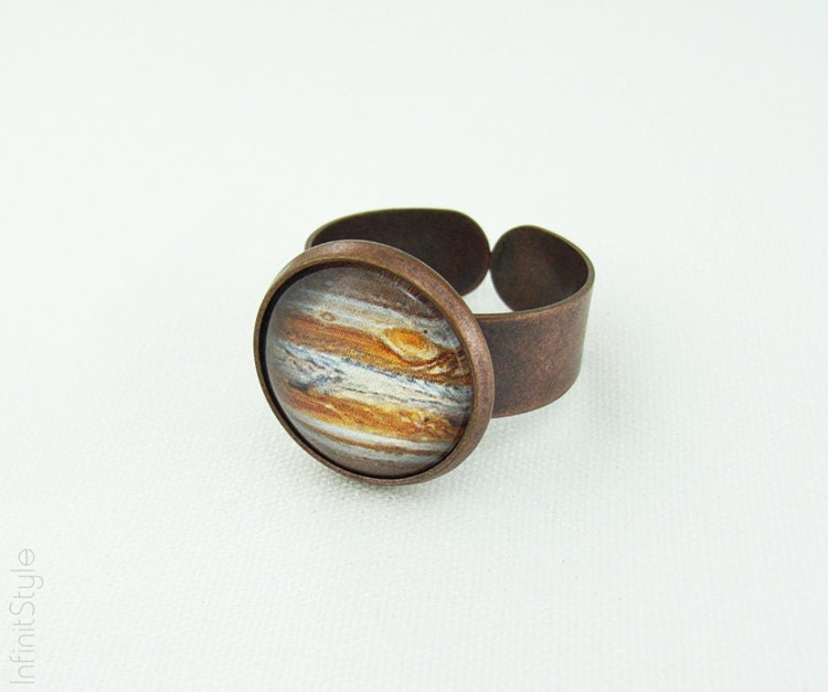 Planet Jupiter Ring - Space Jewelry