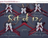 ON SALE 15% DISCOUNT- Set of 12 personalized hangers - perfect for bridal party