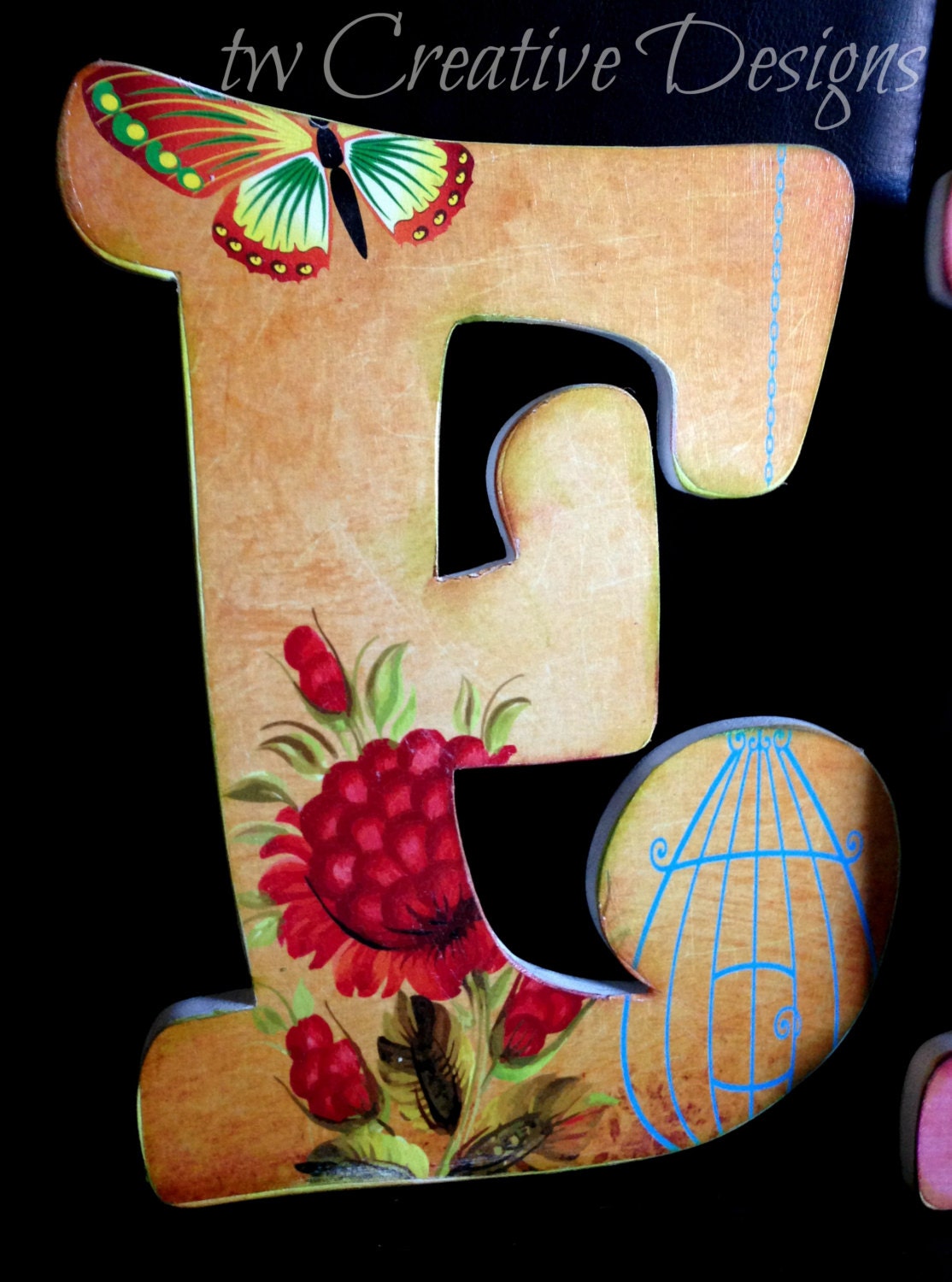 Girls Room Custom Design Wood Letters