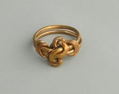 Victorian Knot Ring. Infinity Knot. Lovers Knot. Rope. Nautical.