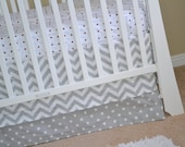Two Tier Crib Skirt-REMOVABLE Bottom layer, Customizable
