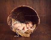 newborn photography prop,baby photo prop,organic cotton forest princess crocheted halo headband with real wood button
