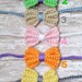 Twin girls bow halo headbands, newborn hotography prop, toddler headbands, twin halos, baby shower gift