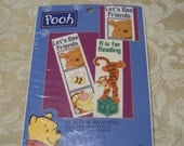 Leisure Arts Disney Pooh Counted Cross Stitch Kit "R is for Reading"  Bookmark