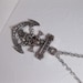 Skull And Bones Boat Anchor Pendant Necklace