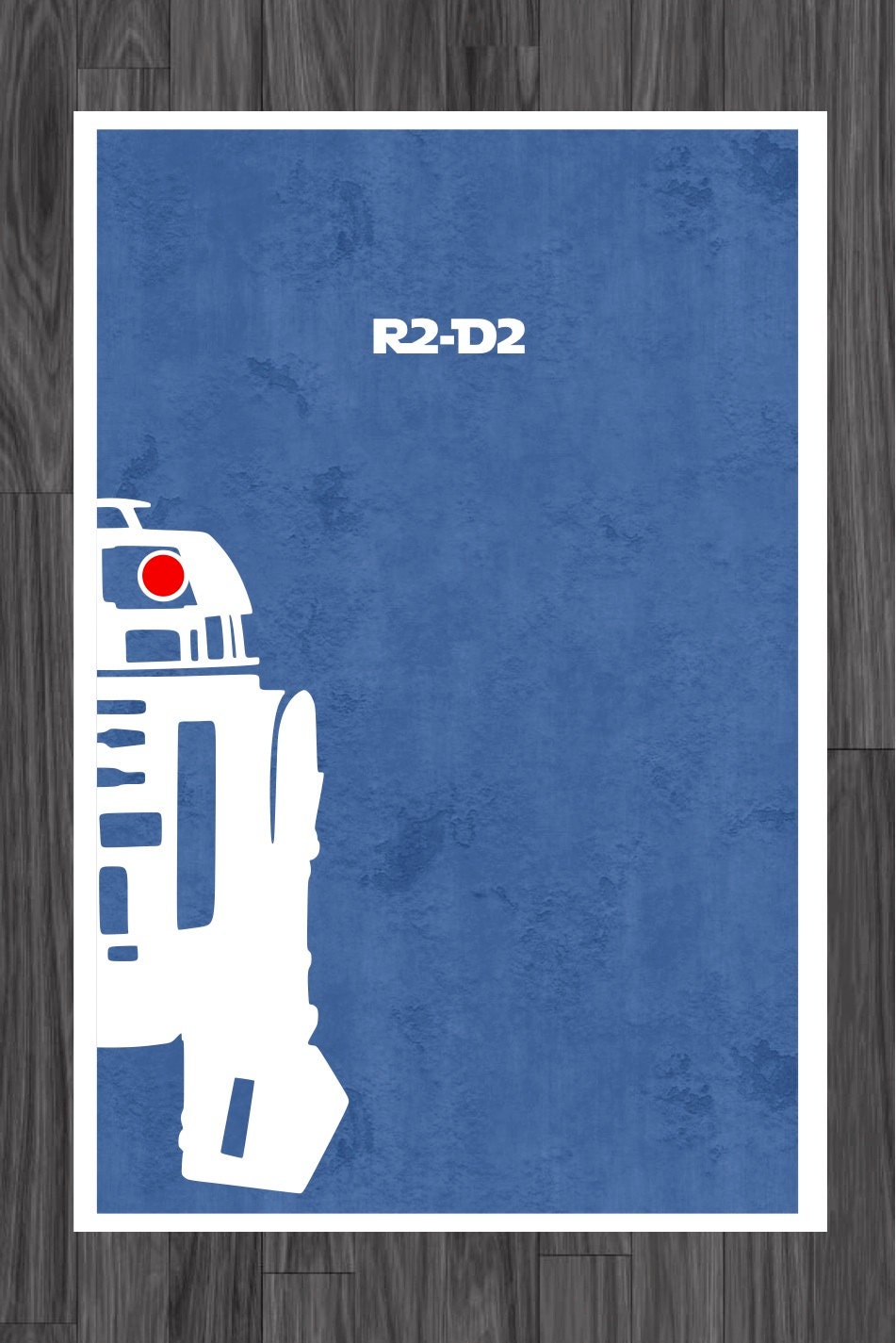 Star Wars Art Poster of R2-D2 11x17