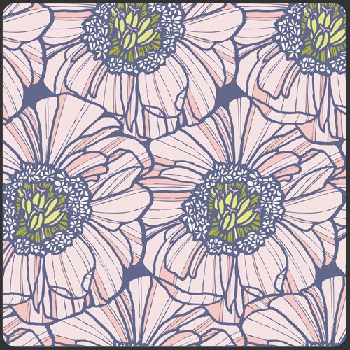 Sarah Watson for Art Gallery, Luxe in Bloom, Jeweled Peony in boreal, 1 yard
