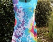 Mandala and Heart Tie Dye Large Short Play Dress