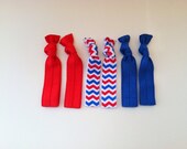 Chevron elastic hair ties,elastic hair band, yoga hair tie