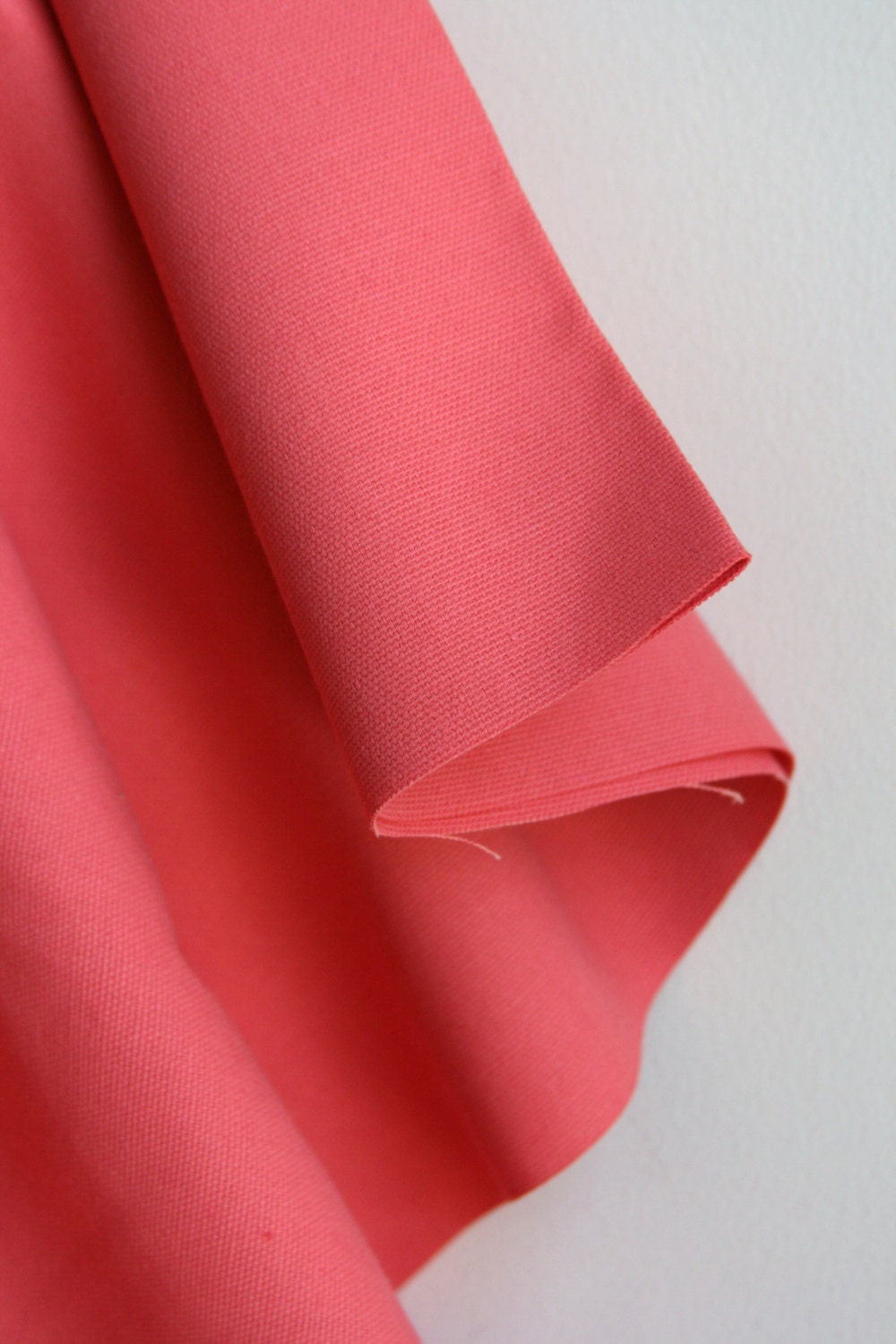 Solid in Coral Home Decor Weight Fabric from Premier Prints - ONE YARD