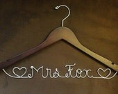 Custom wedding hangers, date and name wedding hanger