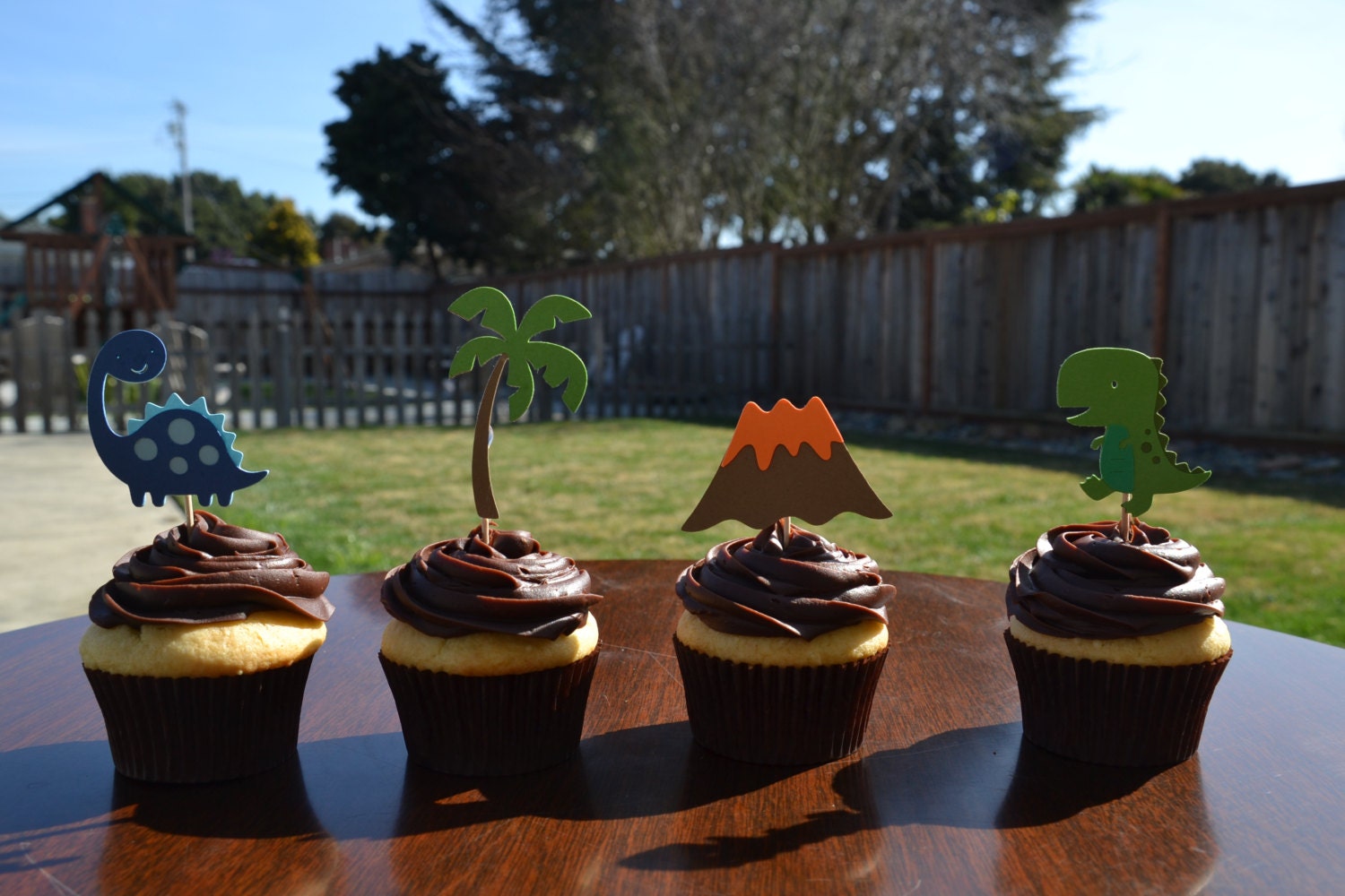 Dinosaur Cupcake toppers