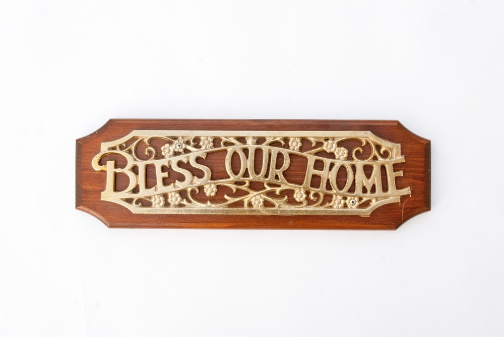 Bless Our Home Plaque Wall Hanging Wedding Gift