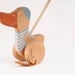 Personalized Wooden Goose Push Toy, eco friendly kids toy