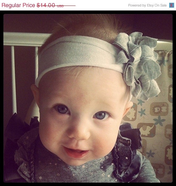 Memorial Day SALE Baby Girl Flower Headband - Baby Girl Headband - Baby Girl Hair Flower - The Nora Headband