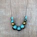 Ceramic Necklace / Blue Necklace