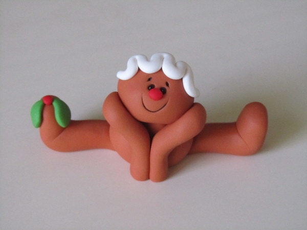 Whimsical Polymer Clay Gingerbread Man