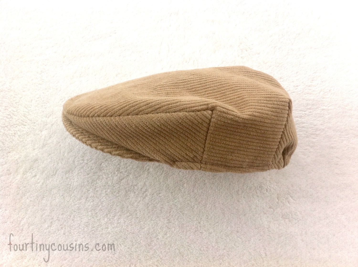 Flat Cap - Baby, Toddler, or Child's Flat Cap Style Hat in Tan Corduroy