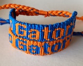 University of Florida - Go Gators - Blue & Orange - Adjustable Friendship Bracelet