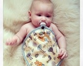 Fox and Mushroom Pacifier Blanket