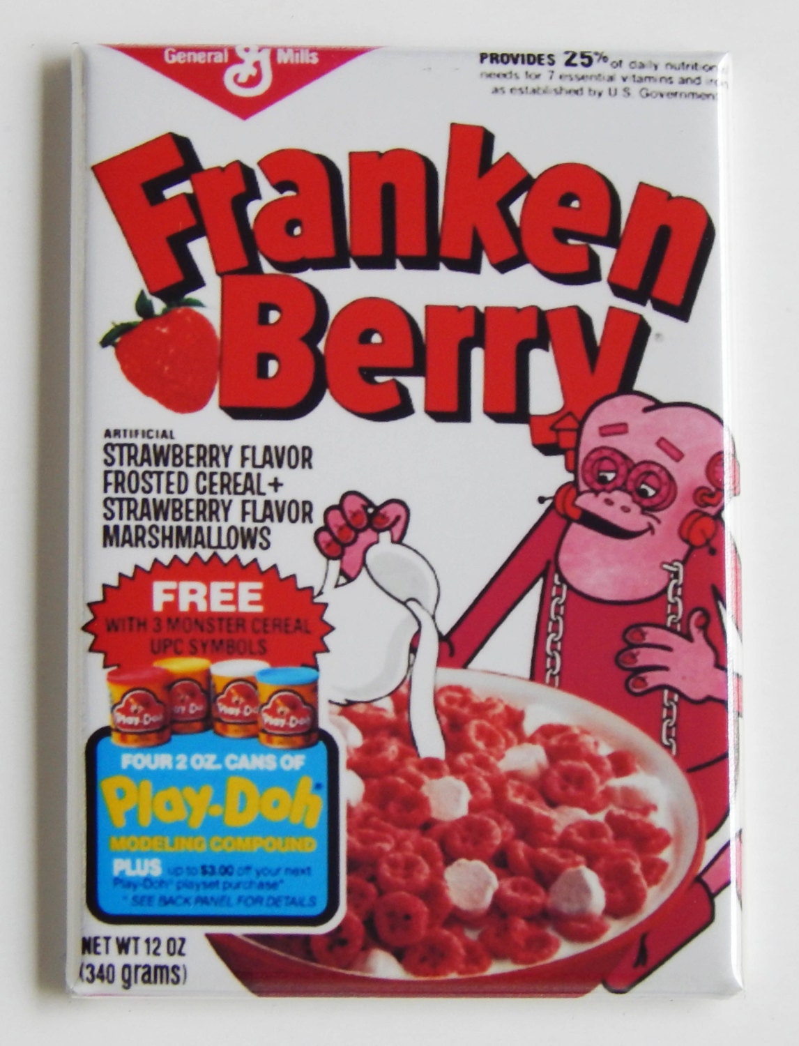 Frankenberry Cereal Box Fridge Magnet