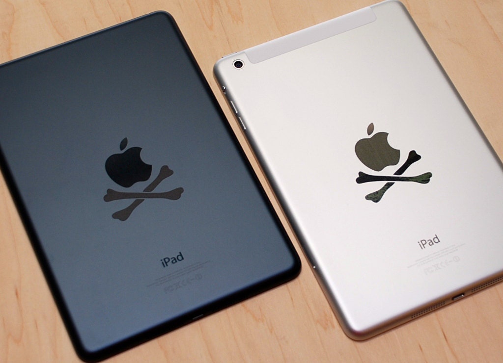 Crossbones iPad Decal